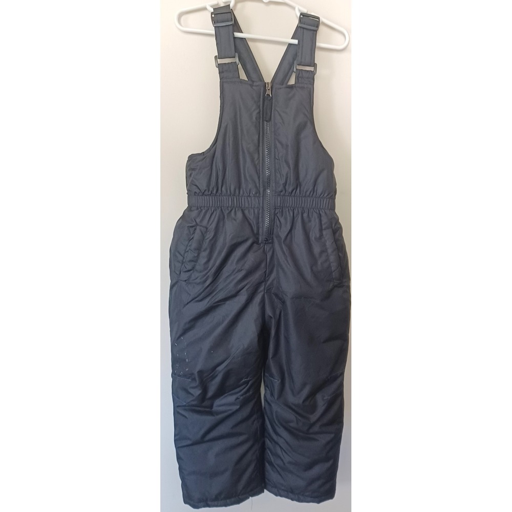 iXtreme Snow Bibs Kids Size 4 Black Insulated Winter Overalls IX898453 Gorpcore